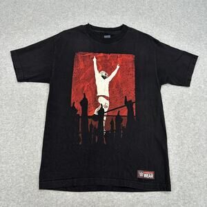 WWE Daniel Bryan Shirt Black Graphic Tee Mens M YES Movement Wrestling Fan Tee